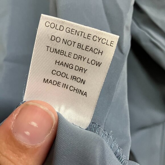 SUEANI Women's S Gray Tie Front Top Summer V-Neck Long Sleeve Twist Knot T-Shirt - Picture 6 of 12